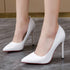 Elegant Plus Size Stiletto Pumps for Women - Pointed Toe Party Shoes